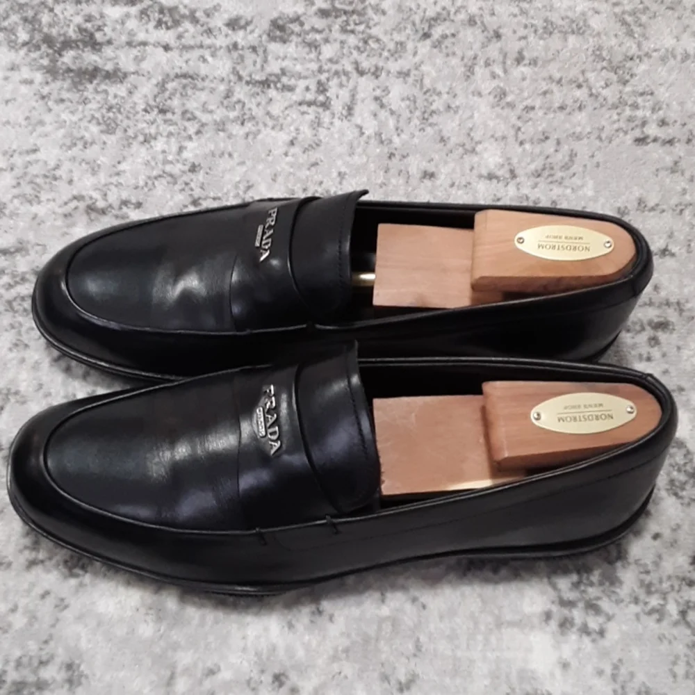🔥🔥PRADA Men's logo loafers black size 8 US MSRP $695🔥🔥 - Picture 5 of 11